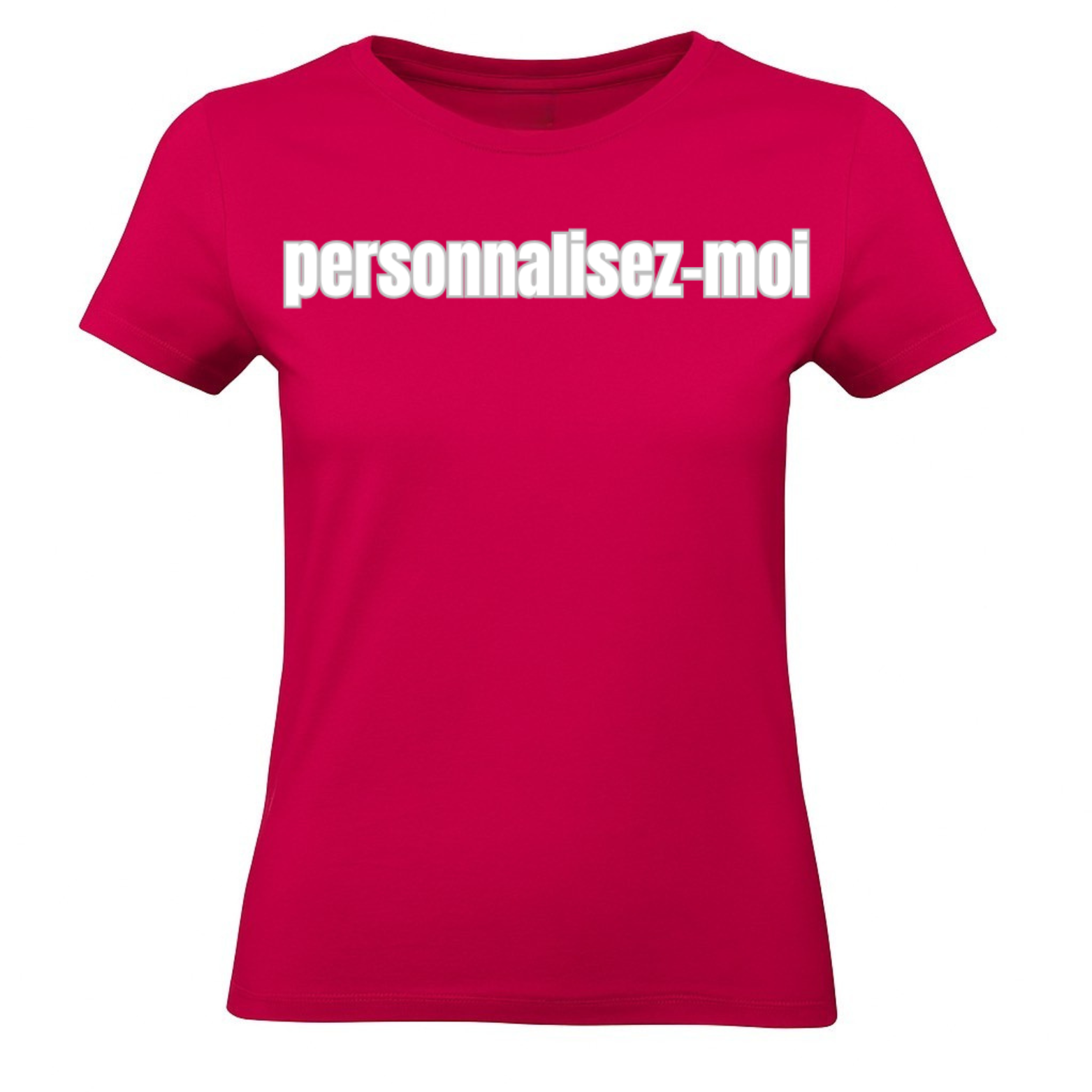 T-shirt personnalisé Femmes 100% Coton ( Plusieurs Couleurs )