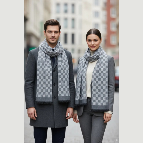 foulard homme femme 30*185cm ( Gris )