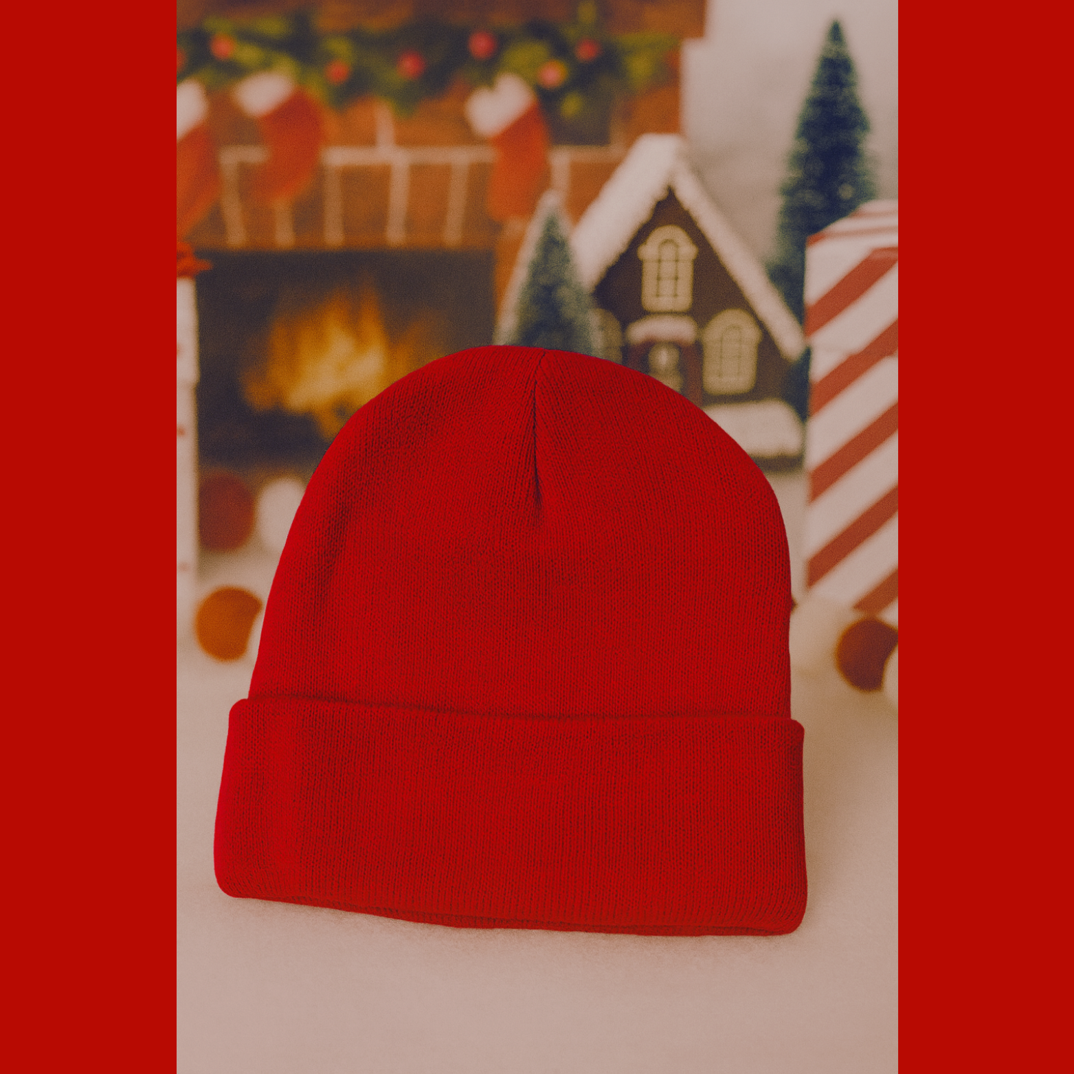 Bonnet uni ( Rouge )