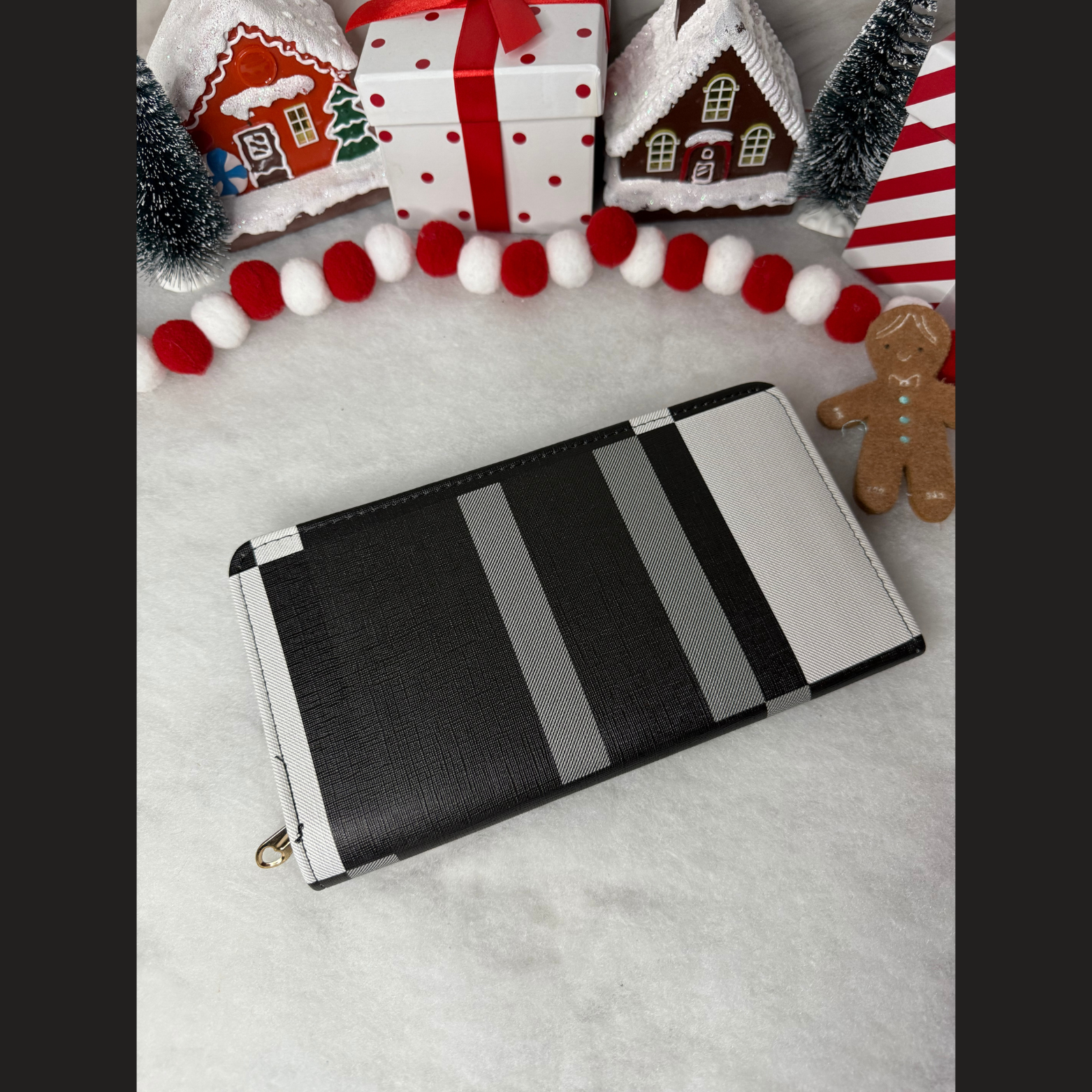 Pochette soirée Porte-monnaie Femme avec poignee ( Noir )