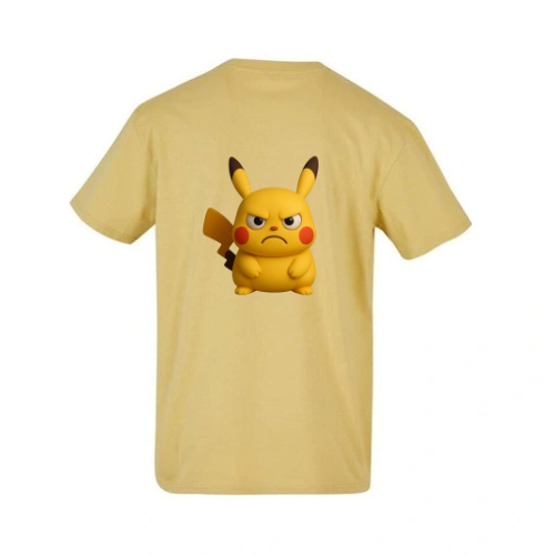 T-shirt oversize en coton confort classique pour homme ( Jaune )