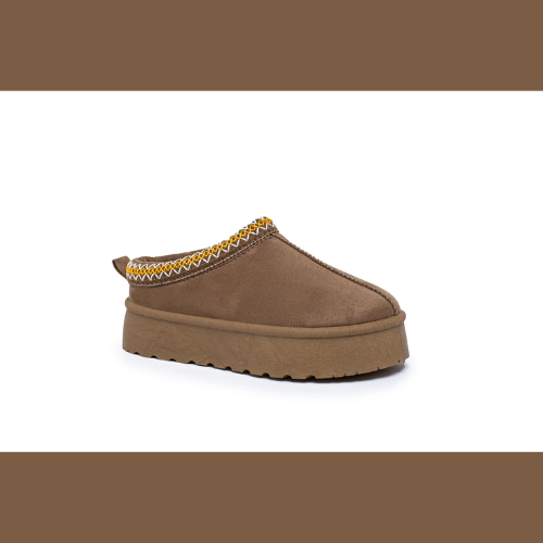 Chaussons fourrées Taupe