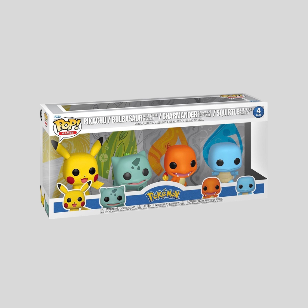 Figurine Funko POP  Pokemon - Kanto Starter Coffret 4 Figurines