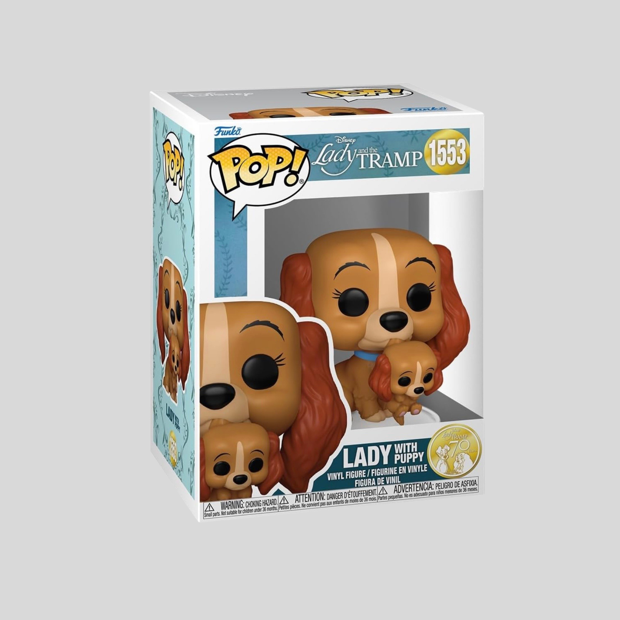 Figurine Funko POP 1553 Disney - Lady avec chiot