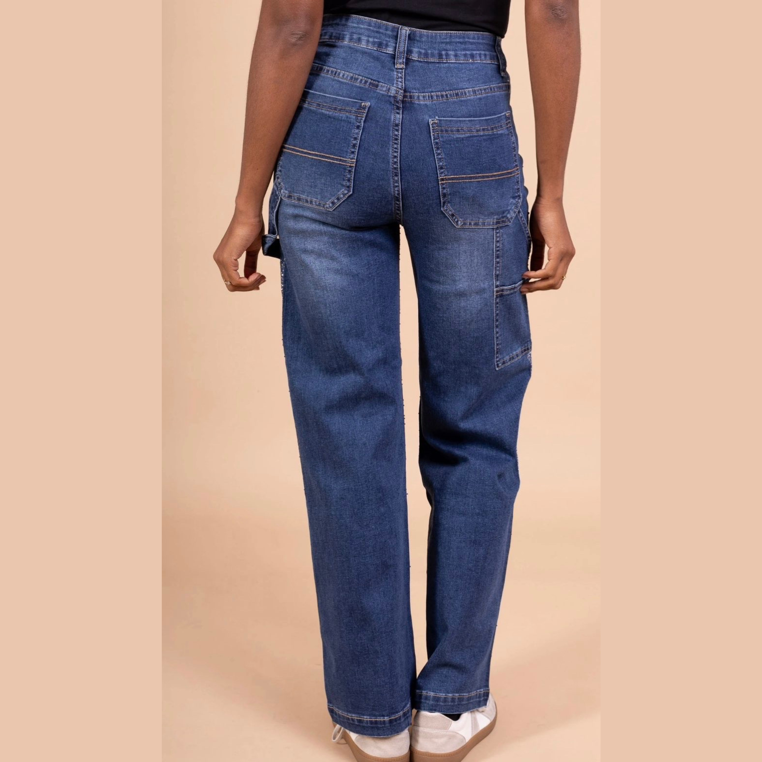 Jean carpenter stretch Orné de strass