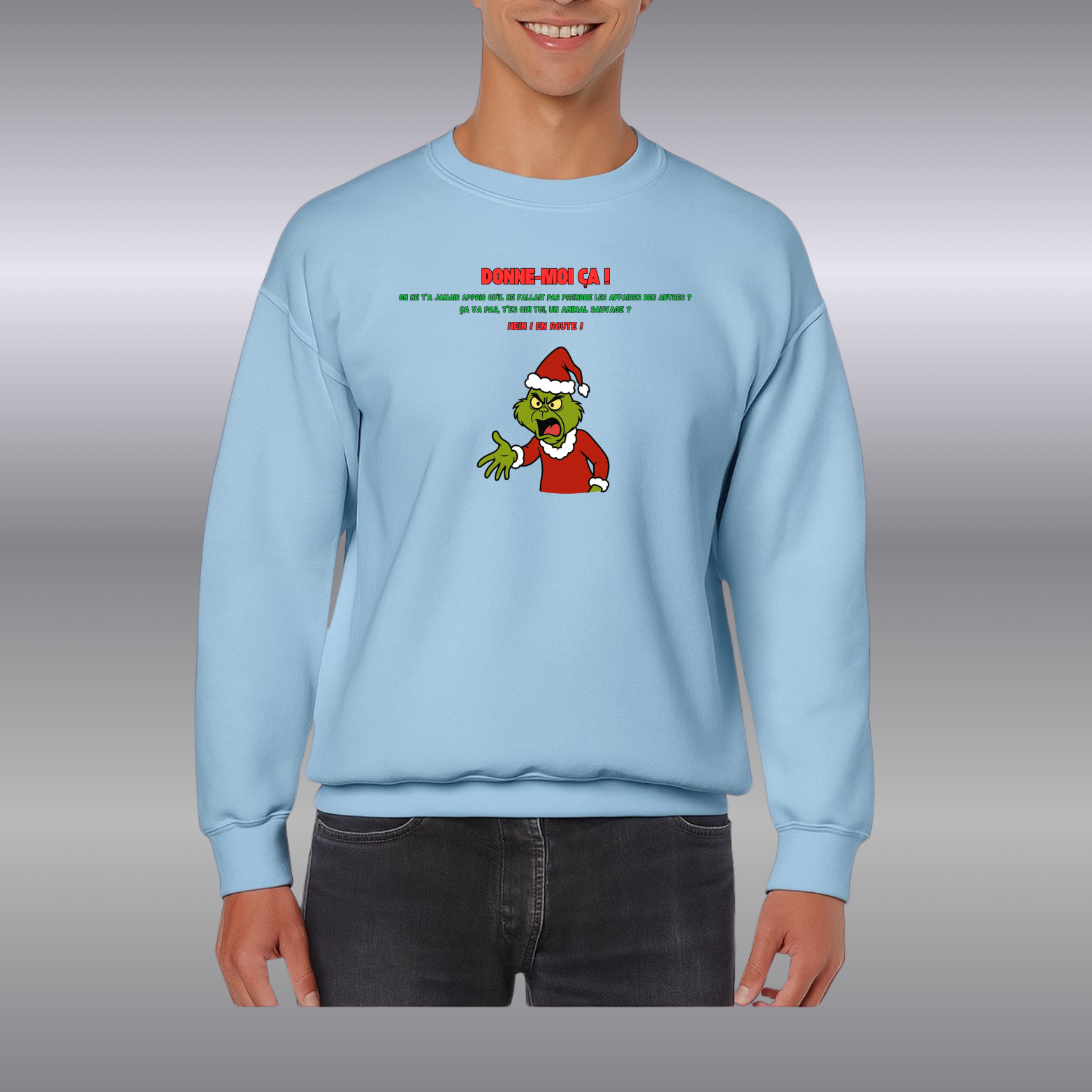 Sweat-Shirt mixte Grinch  ( Plusieurs Couleurs )