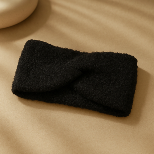 Bandeau cheveux moumoute ( Noir )