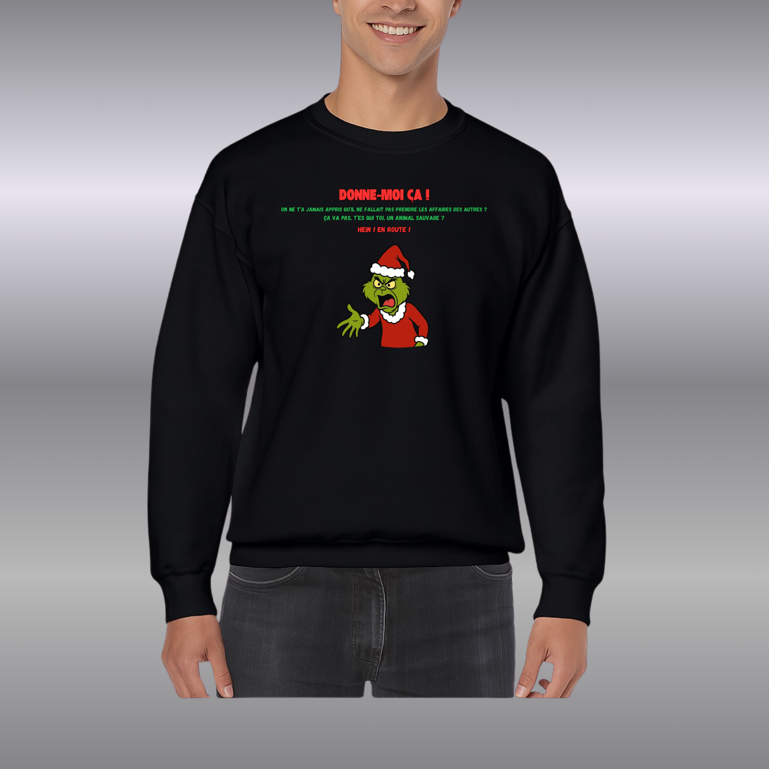 Sweat-Shirt mixte Grinch  ( Plusieurs Couleurs )
