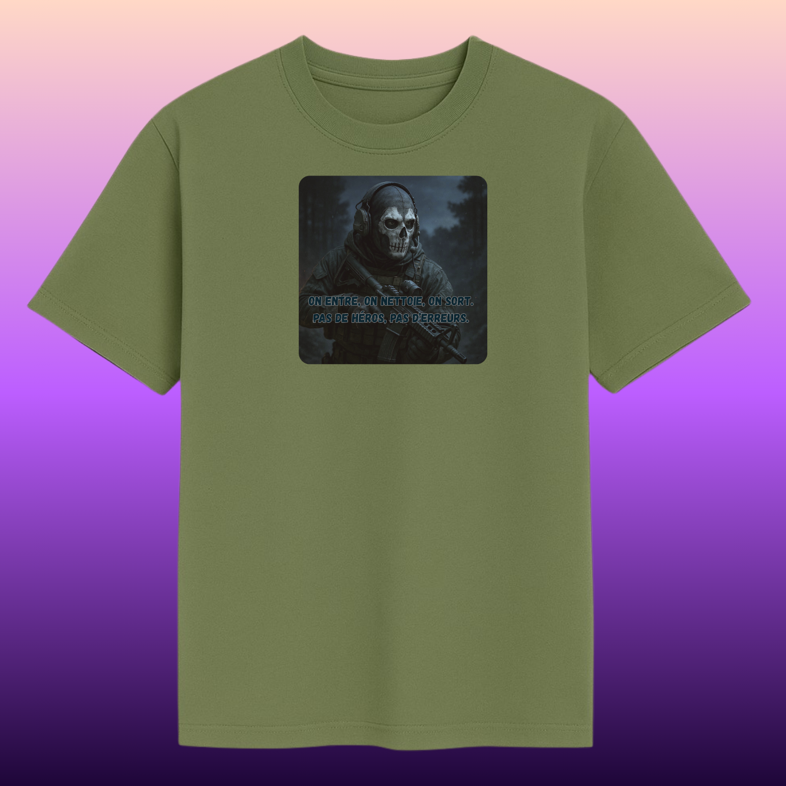 Tee-shirt col rond Mixte CoD ( Plusieurs Couleurs )