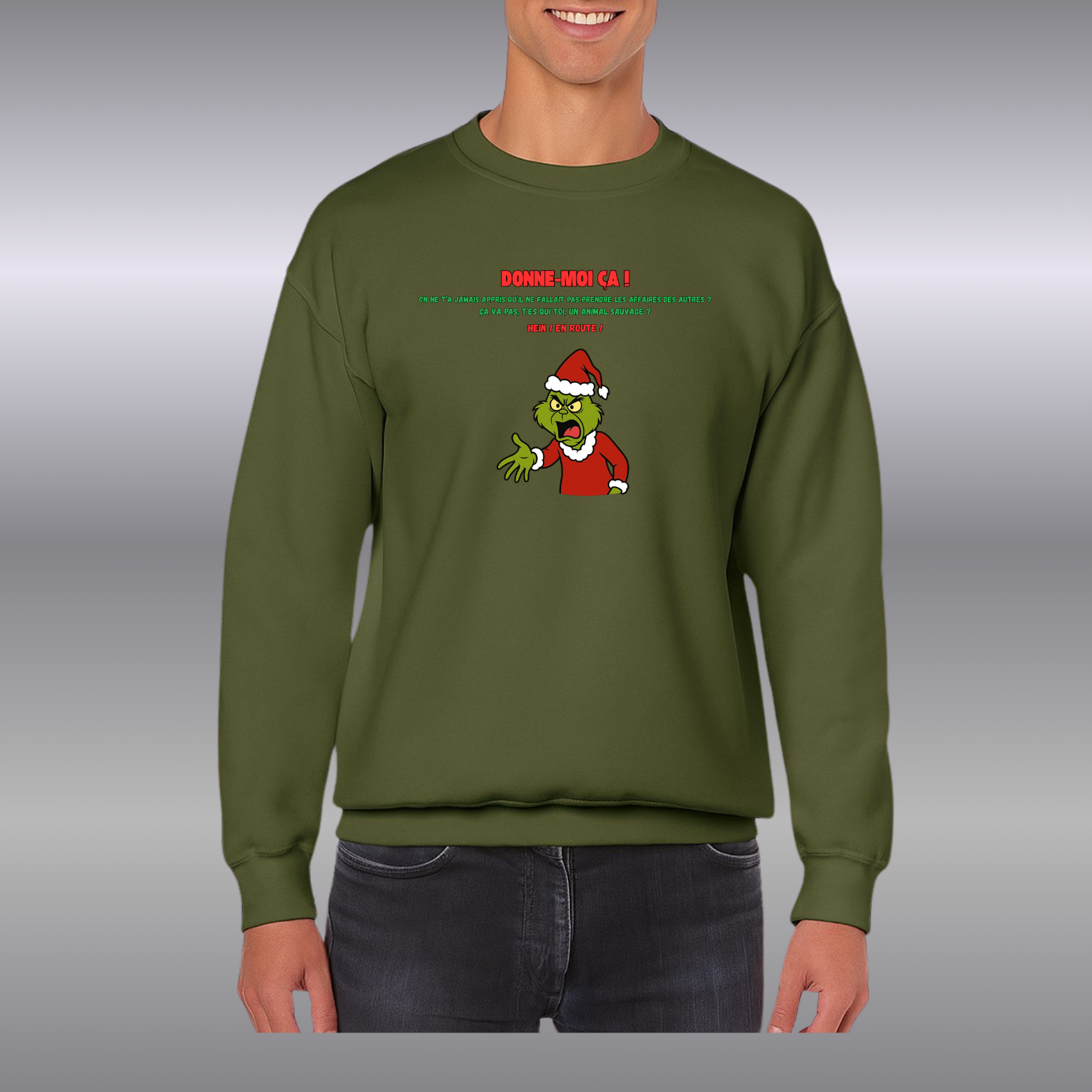 Sweat-Shirt mixte Grinch  ( Plusieurs Couleurs )