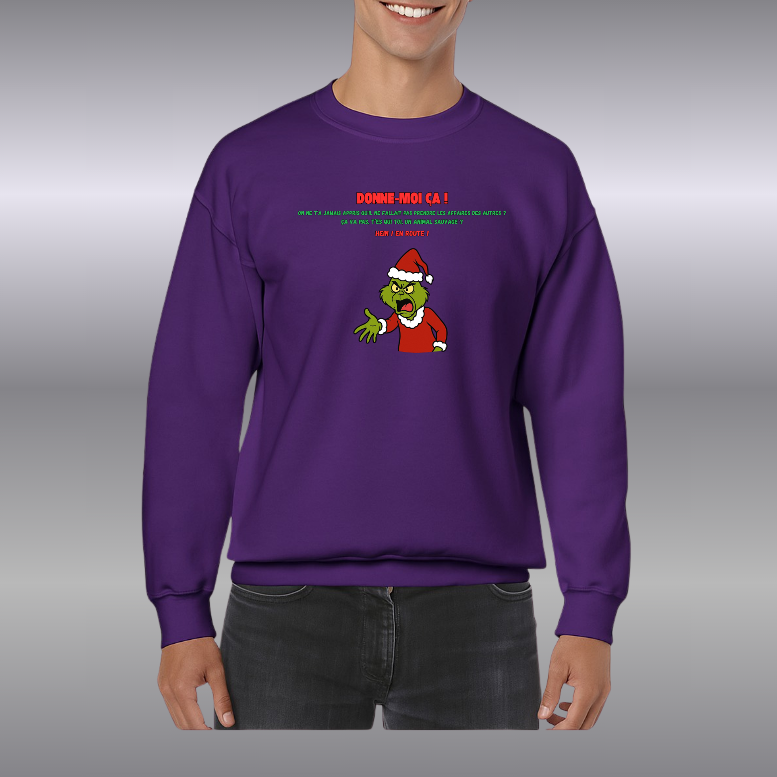 Sweat-Shirt mixte Grinch  ( Plusieurs Couleurs )