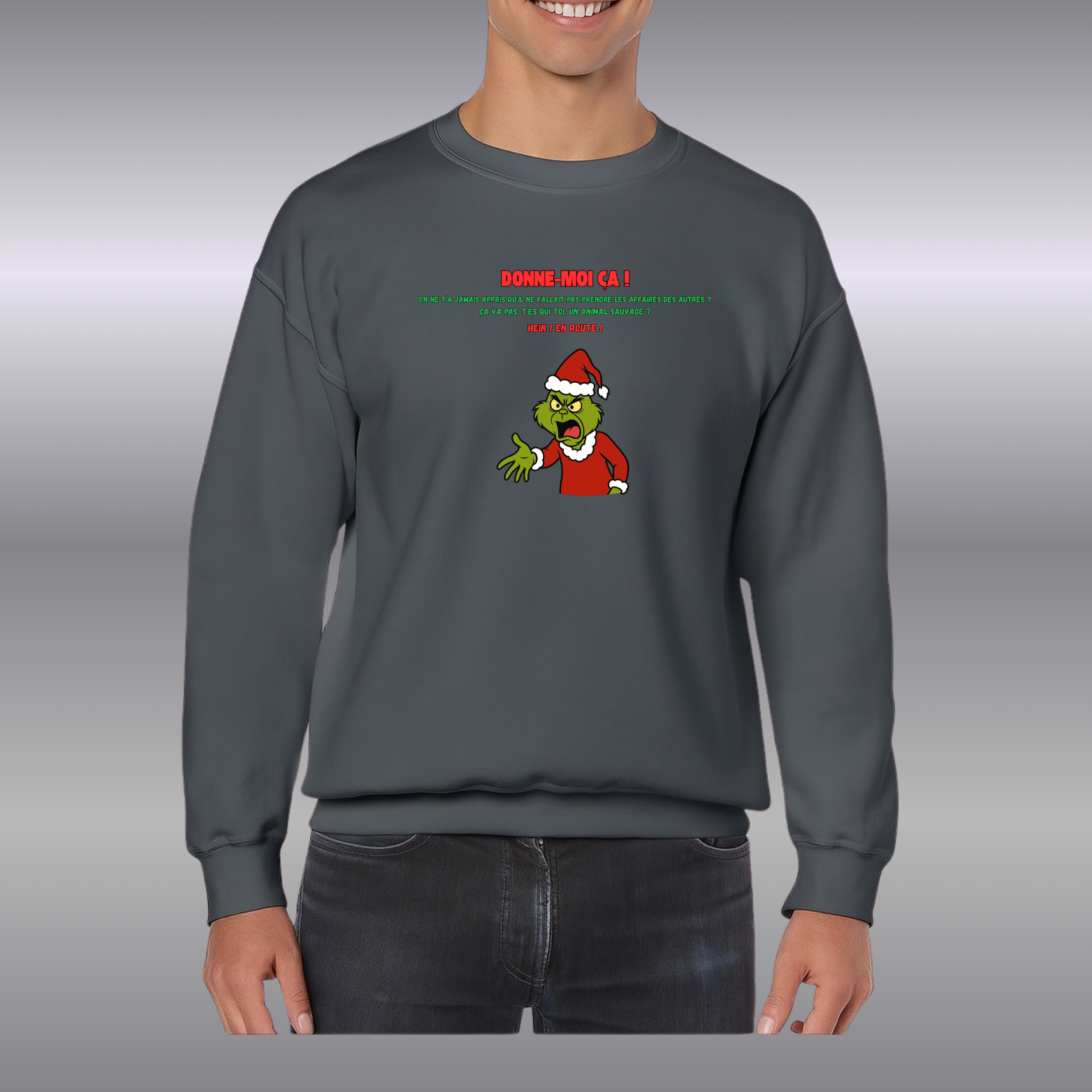 Sweat-Shirt mixte Grinch  ( Plusieurs Couleurs )