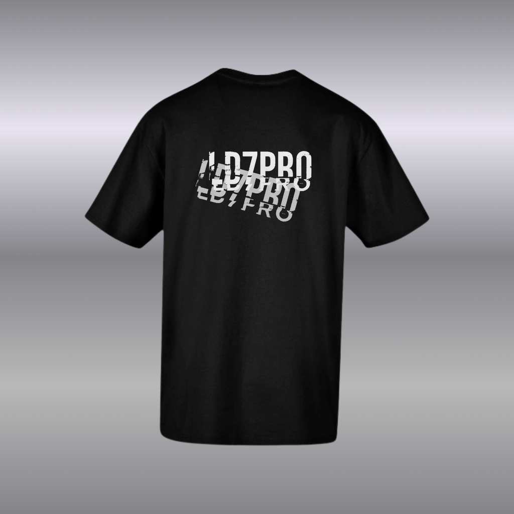 T-shirt Noir Oversize Confort Classique Mixte ( LD7pro )