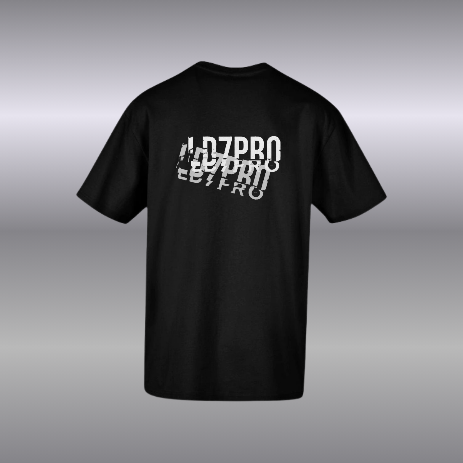 T-shirt Noir Oversize Confort Classique Mixte ( LD7pro )