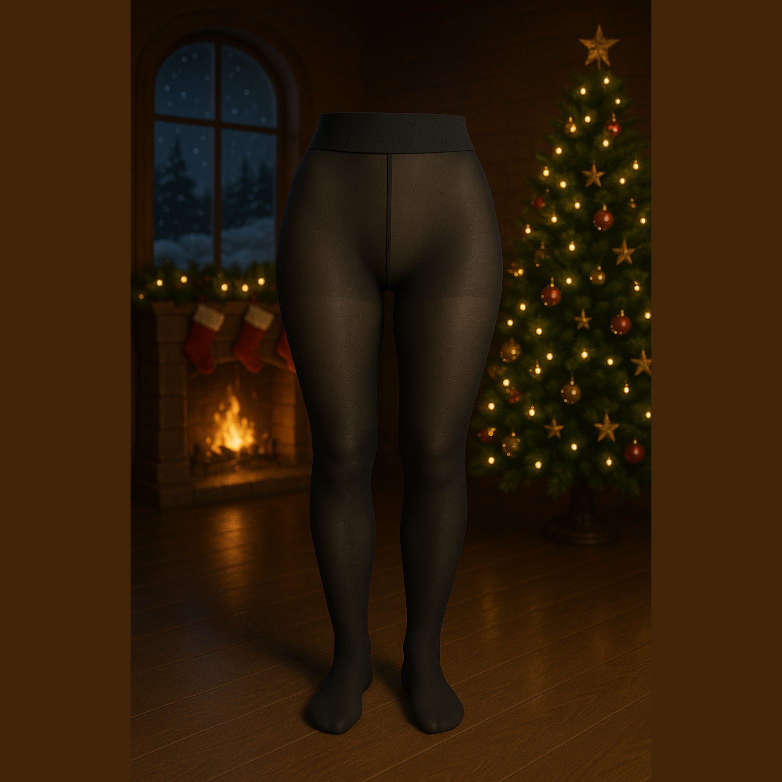 Collant Thermique effet translucide