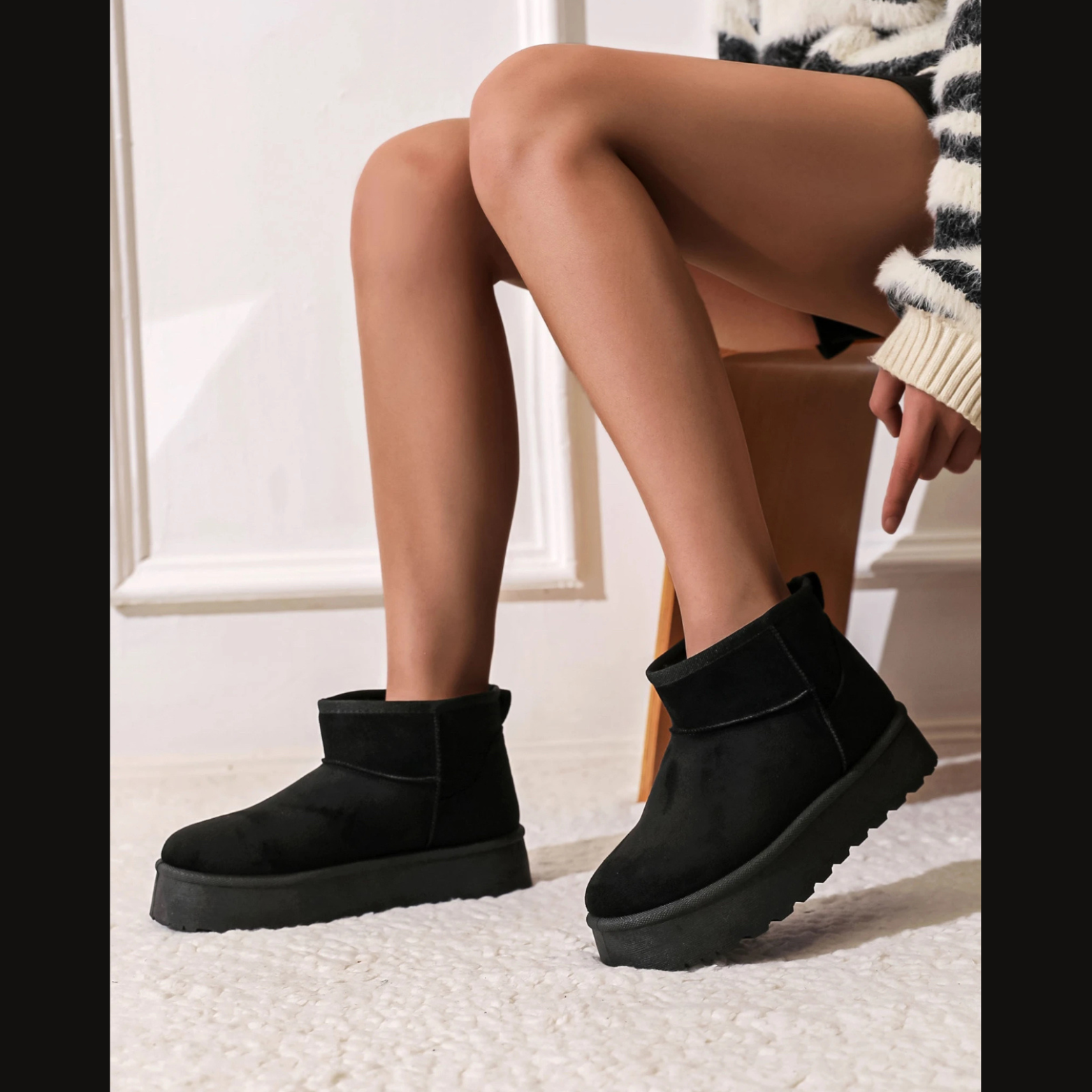 Elisa Bottes d'hiver rembourrées ( Noir )