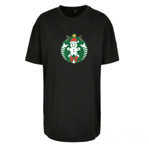 Tee-shirt oversize femme Noir ( Noël )