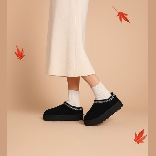 Chaussons fourrées Noir