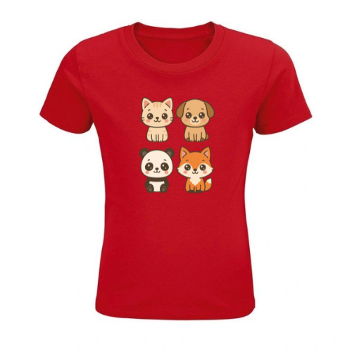 Tee Shirt Enfant Col Rond Ajusté