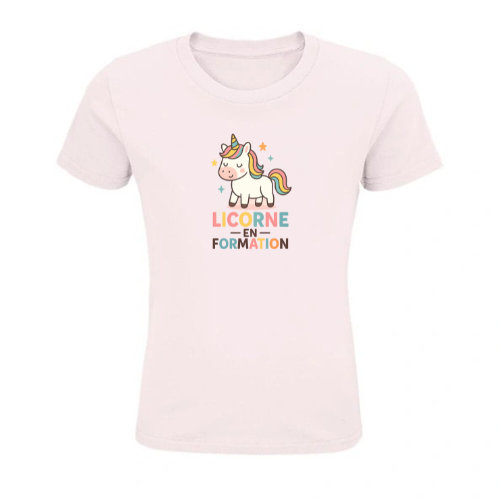 Tee Shirt Enfant Col Rond Ajusté
