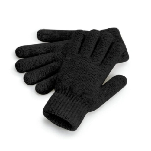 Gants en maille côtelée ( Noir )