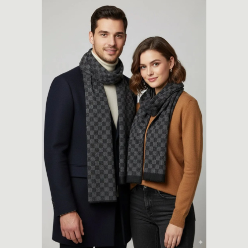 foulard homme femme 30*185cm ( Noir )