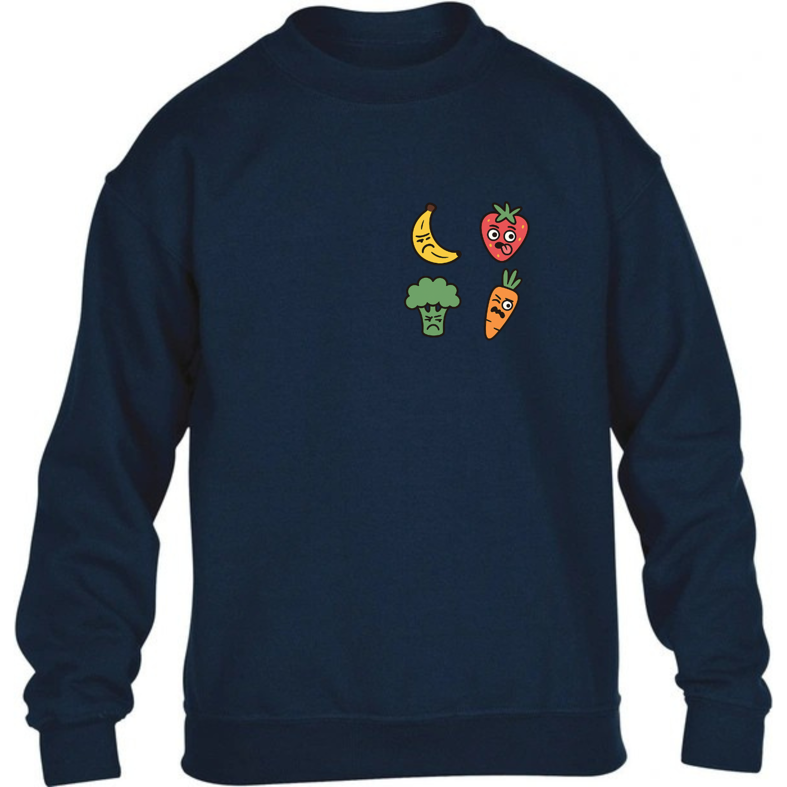 SWEAT ENFANT COL ROND ( Marine )