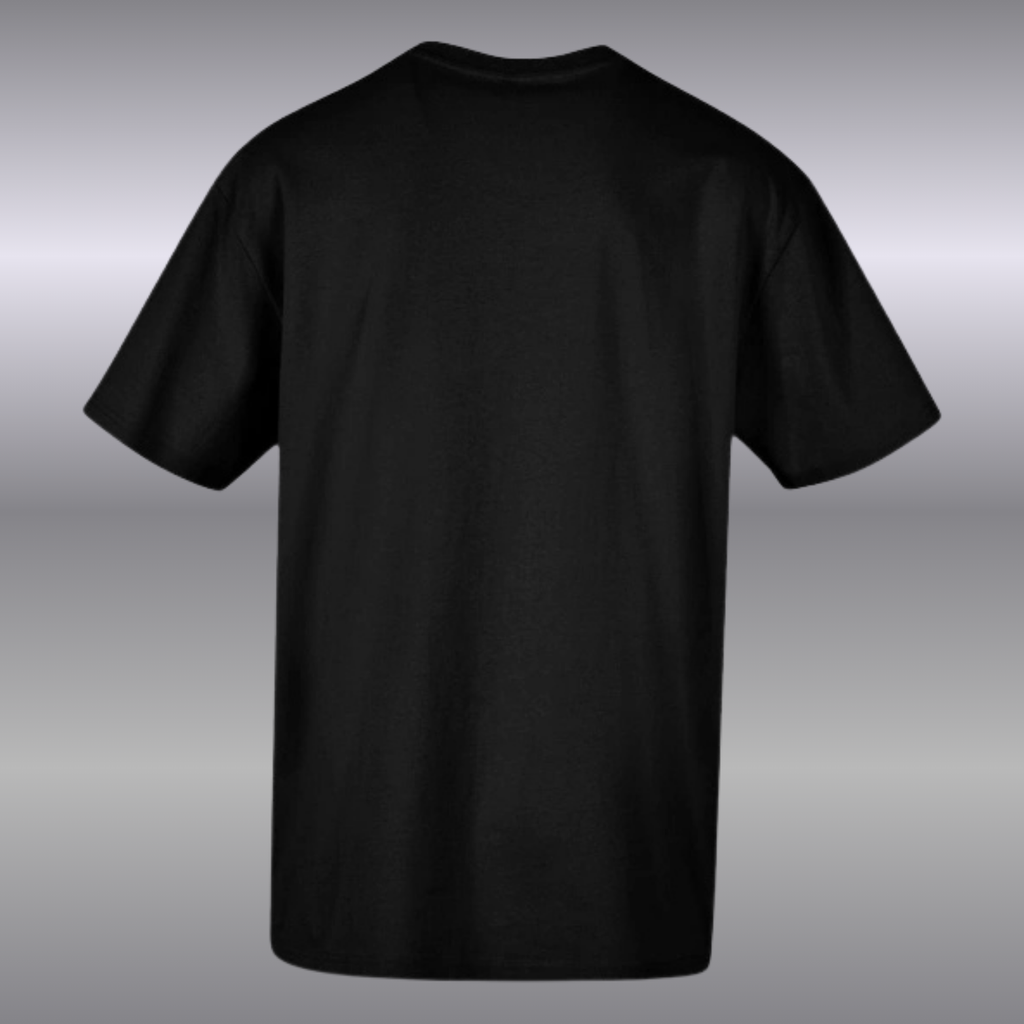 T-shirt Noir oversize en coton confort classique pour homme Vierge