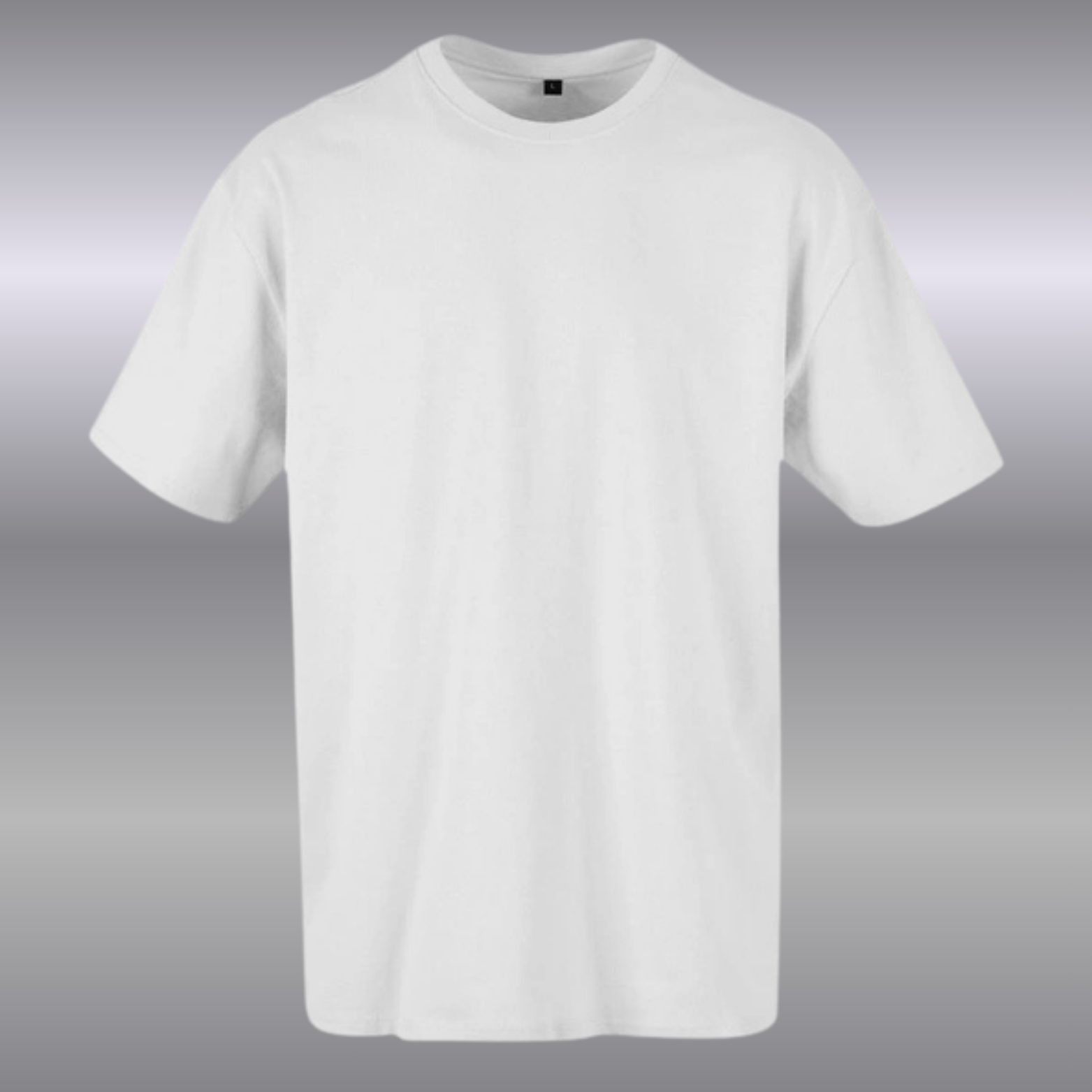 T-shirt Blanc oversize en coton confort classique pour homme Vierge