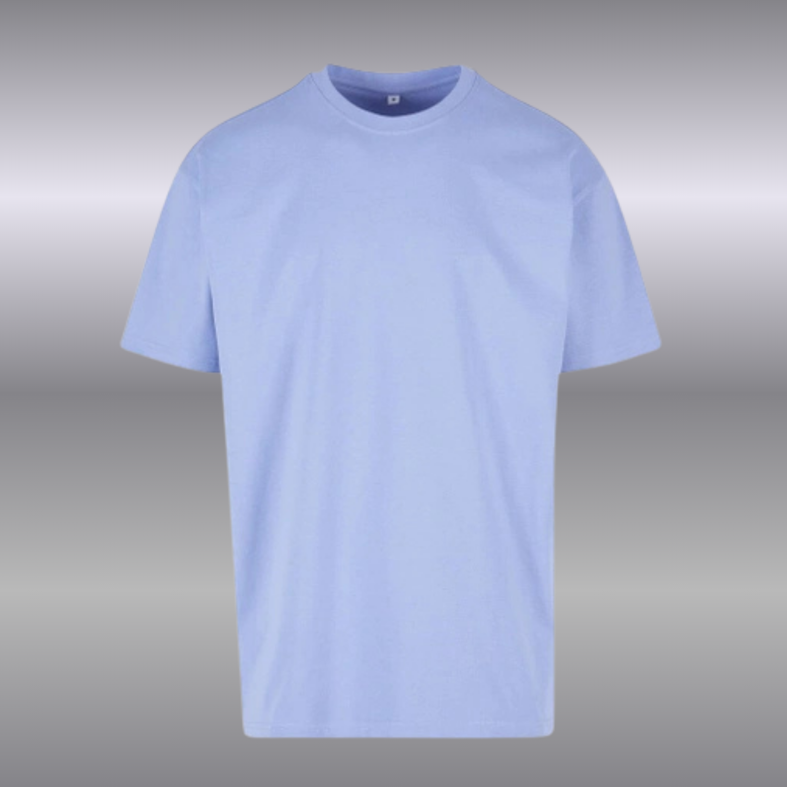 T-shirt Bleu alto oversize en coton confort classique pour homme Vierge