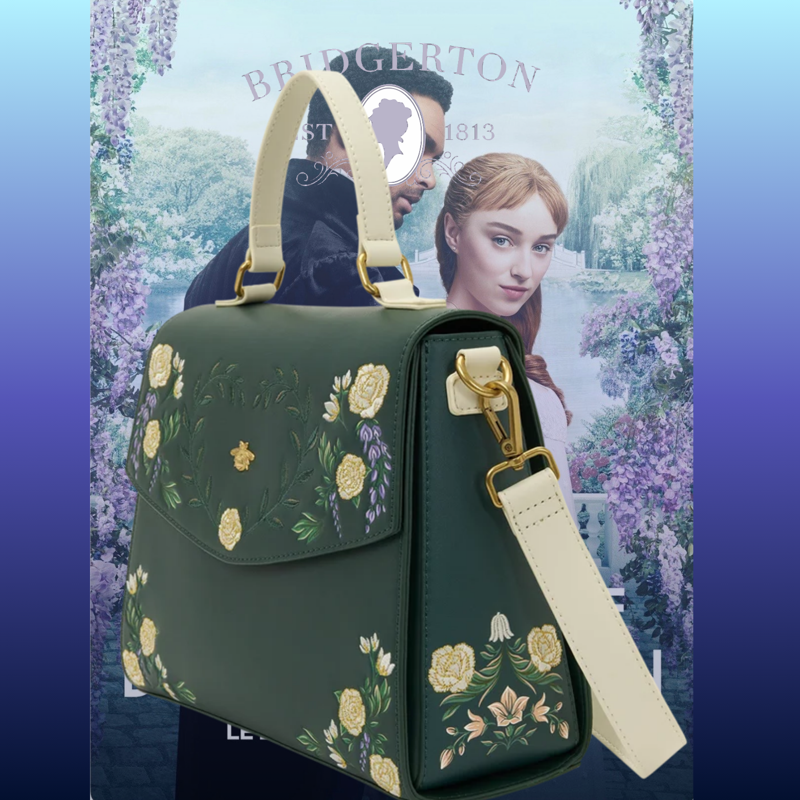 BRIDGERTON - Floral - Sac bandoulière Loungefly