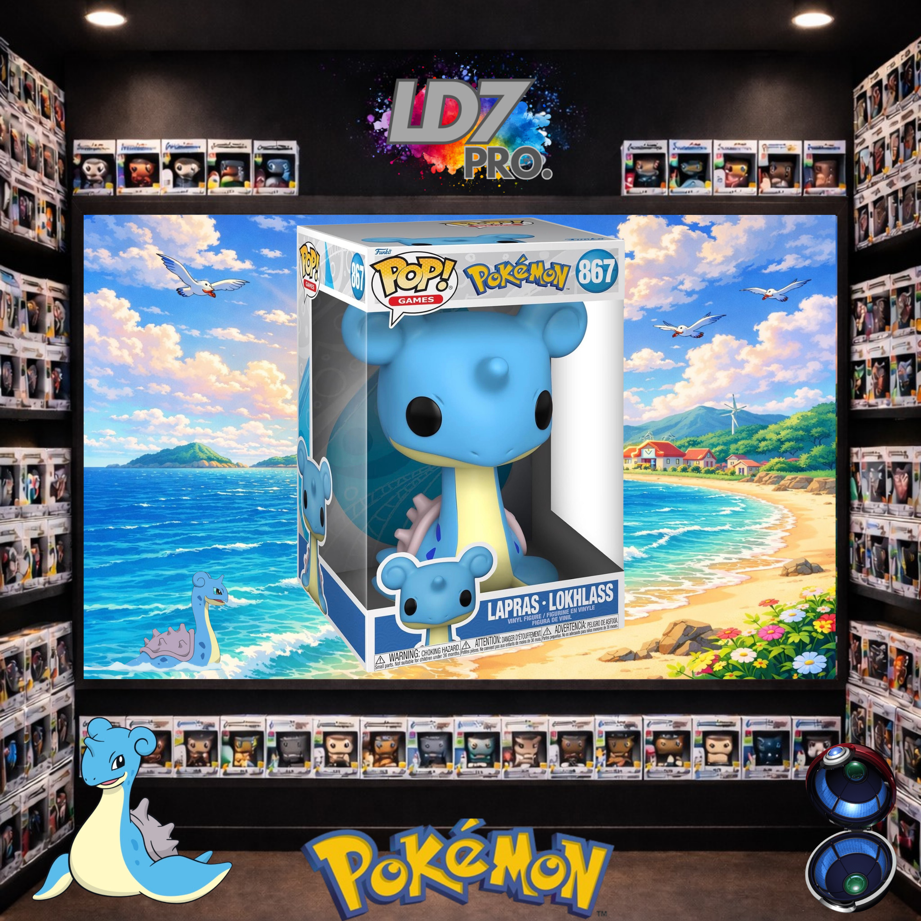 Figurine Funko POP 867  Pokemon - Lokhlass