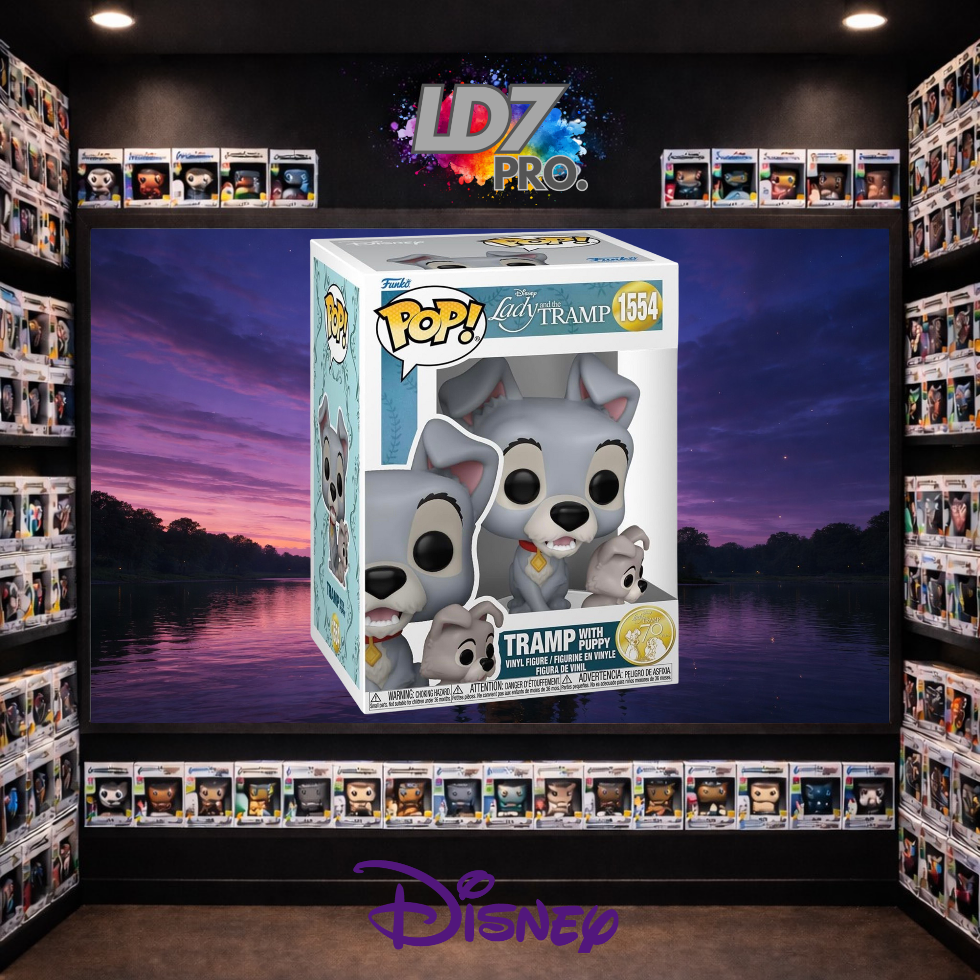 Figurine Funko POP 1554 Disney - Le Clochard