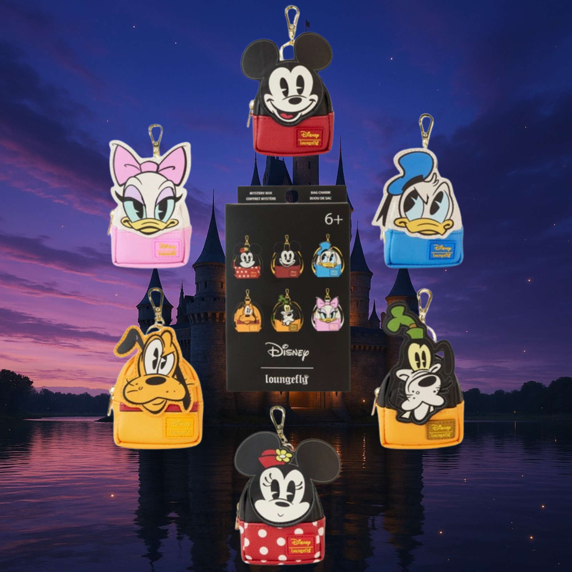 DISNEY - Mickey - Mini Backpack Bag Charm Loungefly Mystery Box