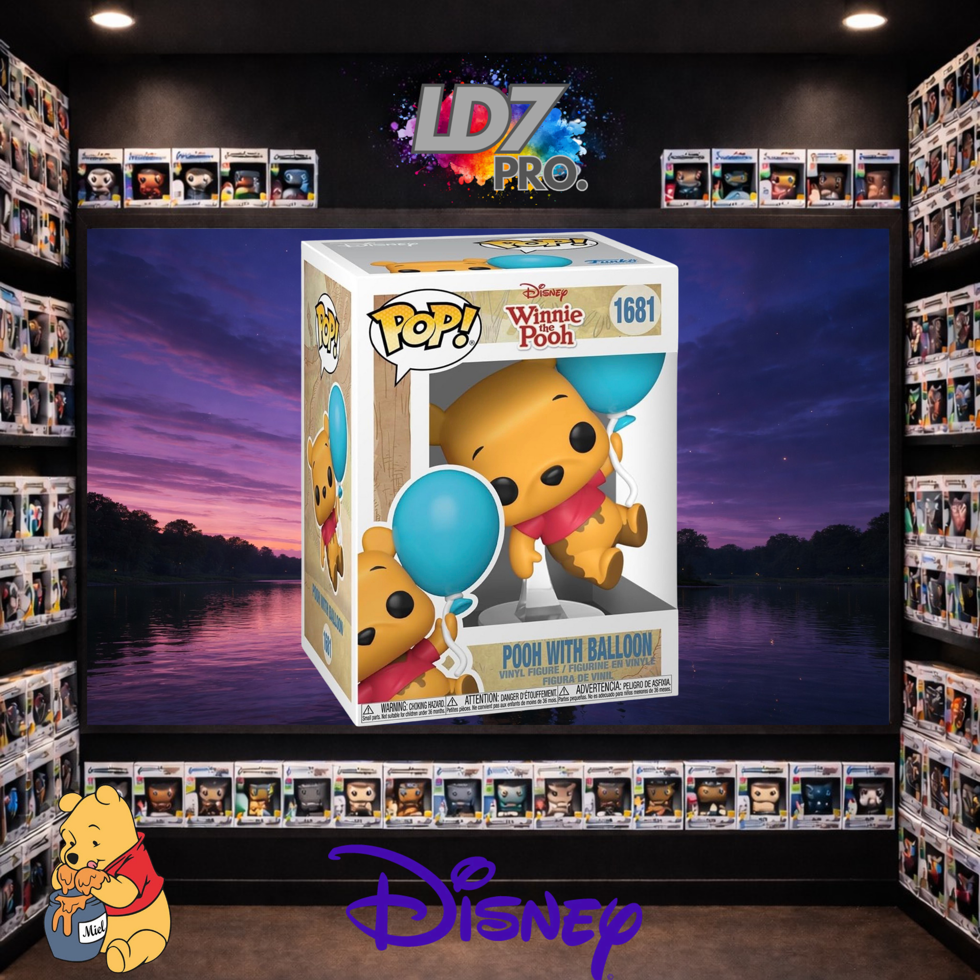Figurine Funko POP 1681 Disney - Winnie avec ballon
