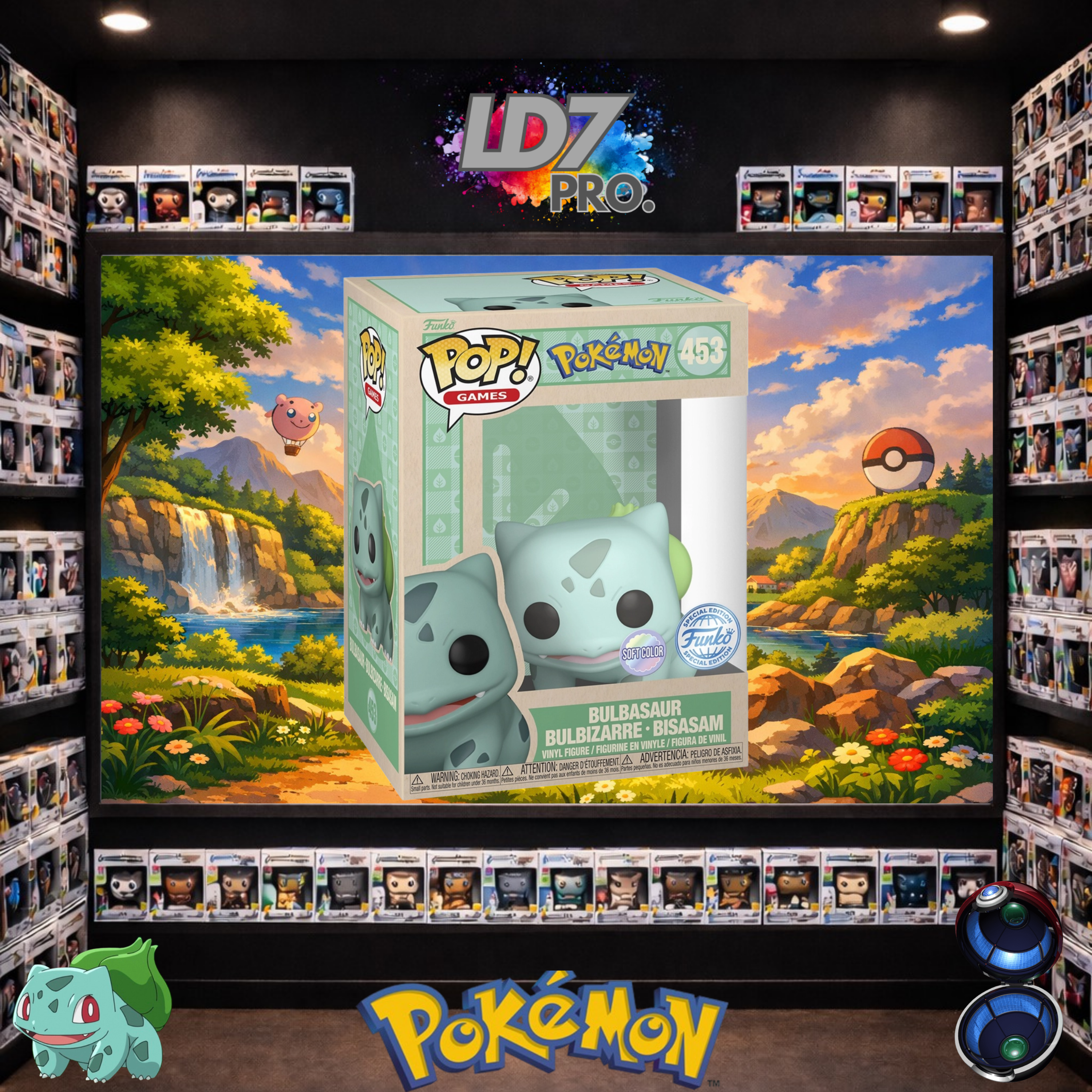 Figurine Funko POP 453 Pokémon - Bulbizarre Soft Color