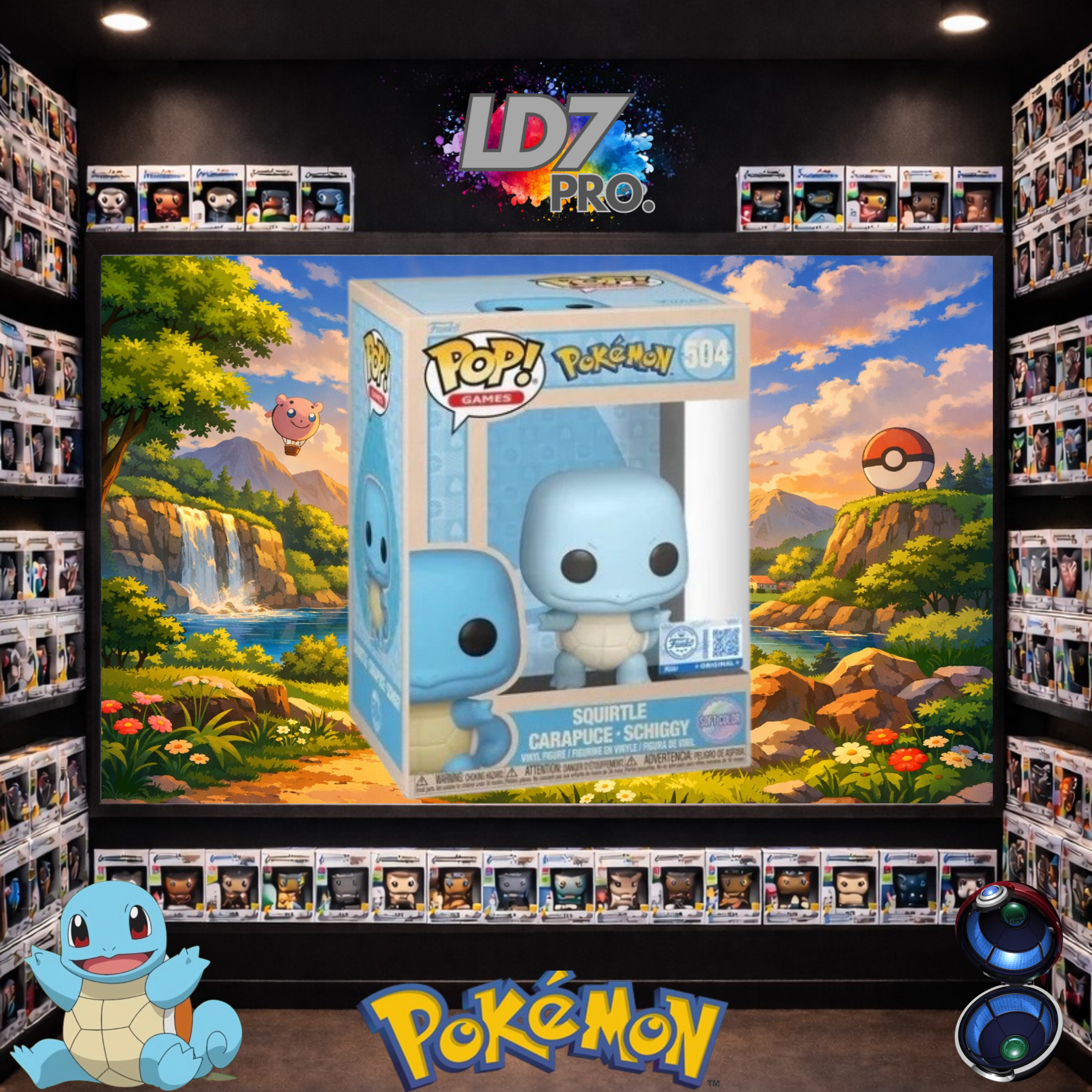 Figurine Funko POP 504 Pokémon - Carapuce Soft Color