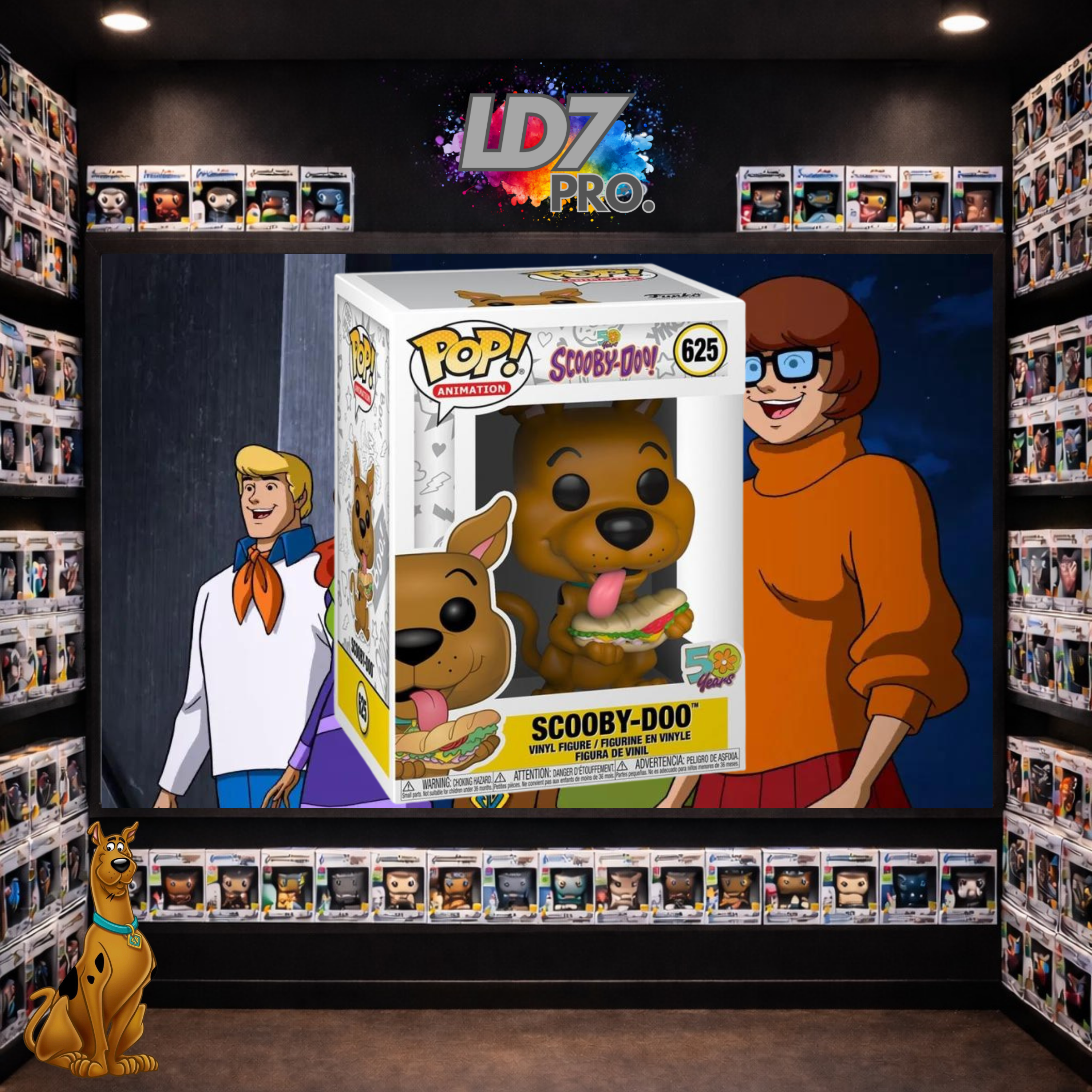 Figurine Funko POP 625 SCOOBY DOO - Scooby Doo (Lunettes 3D)