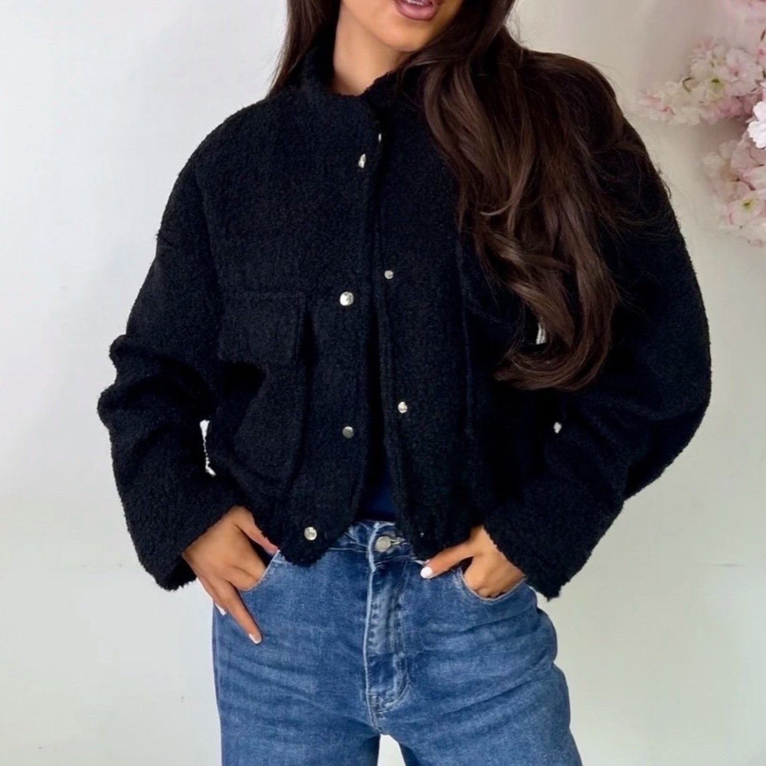 Veste Teddy bomber ( Noir )