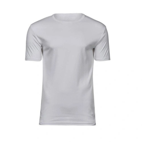 T-shirt Blanc slim fit homme Elegant Comfort Vierge