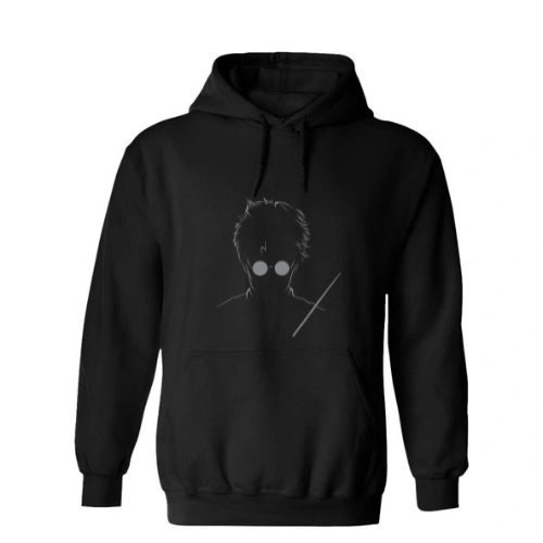 Sweat Noir À Capuche Homme & Femme ( HP )