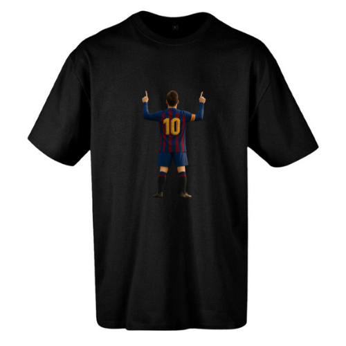T-shirt Noir Oversize Confort Classique pour Homme ( 10 )