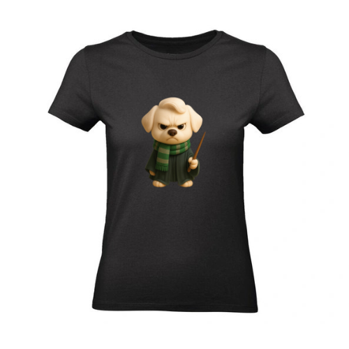 Tee Shirt Femmes Noir 100% Coton ( HP )