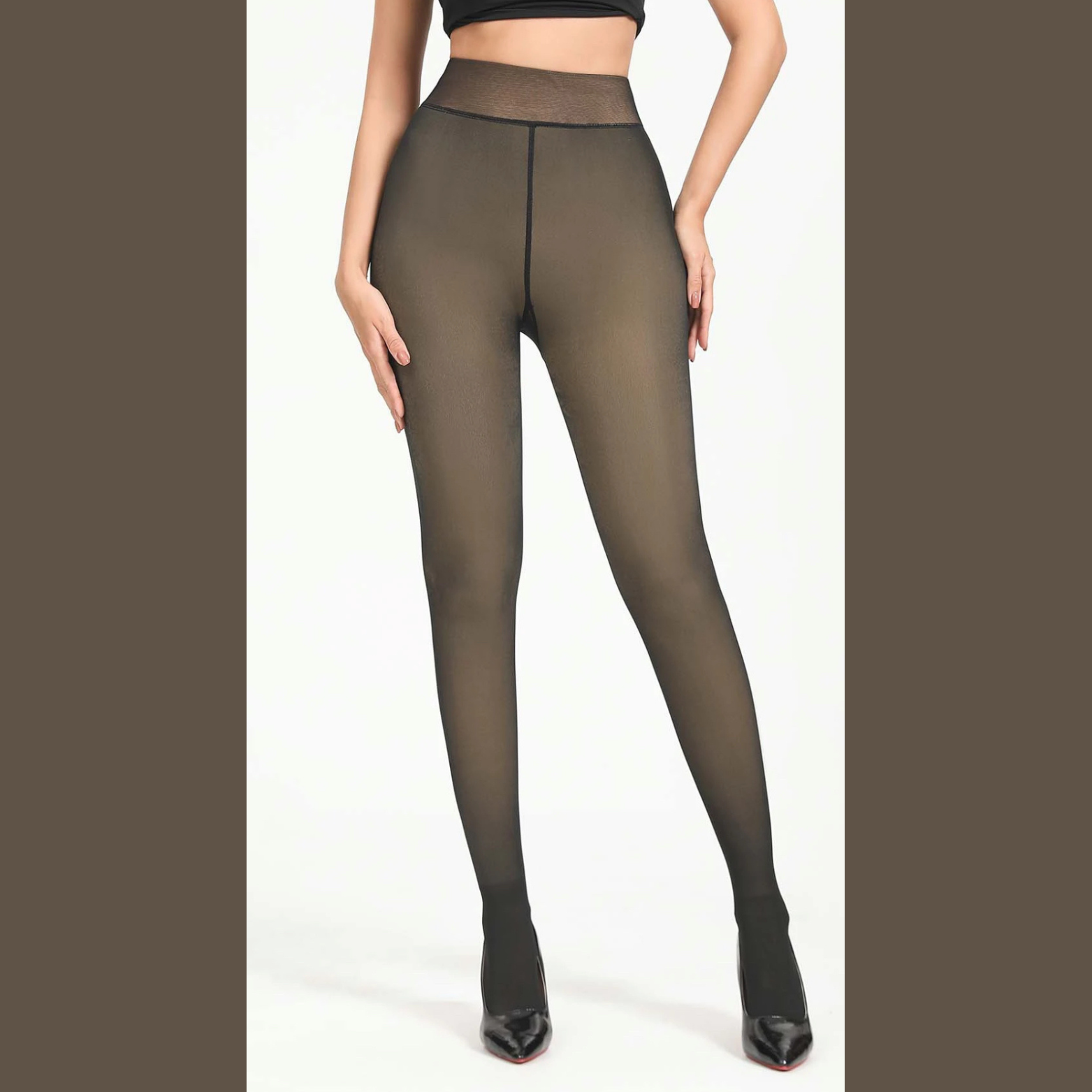 Collant Thermique effet translucide