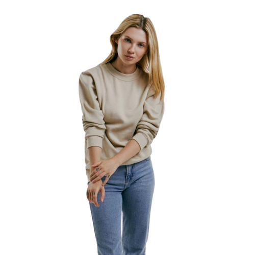 Sweatshirt Gris Col Rond Paris pour femmes ( Vierge )