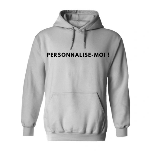 Sweat À Capuche Gris Homme & Femme Vierge