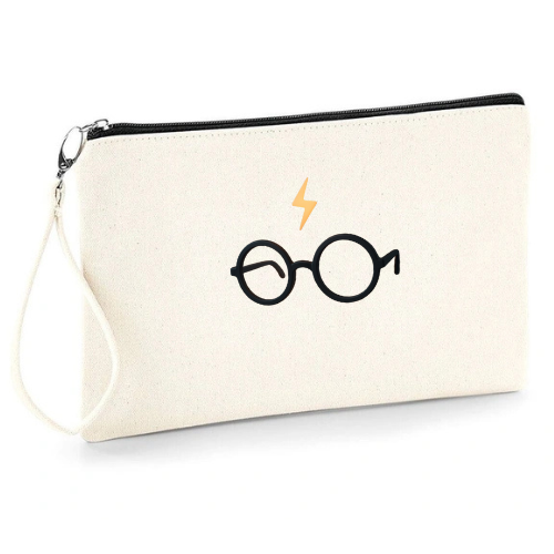 Petite pochette Naturel en coton ( lunette )
