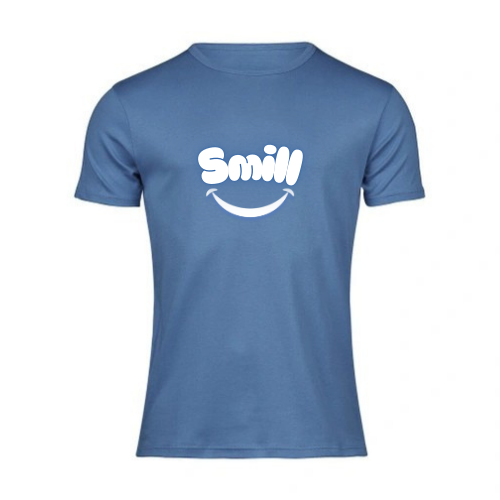 T-shirt Bleu océan slim fit homme Elegant Comfort ( Smill )