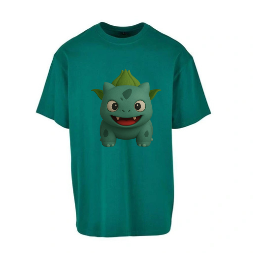 T-shirt oversize en coton confort classique pour homme ( Herbe )