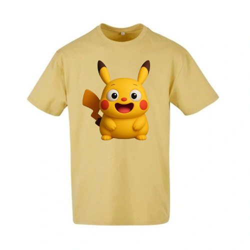 T-shirt oversize en coton confort classique pour homme ( Jaune )